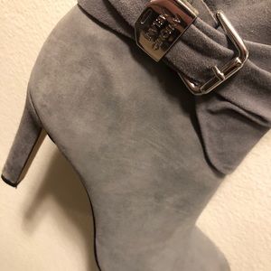 Antonio gray suede leather boots HH